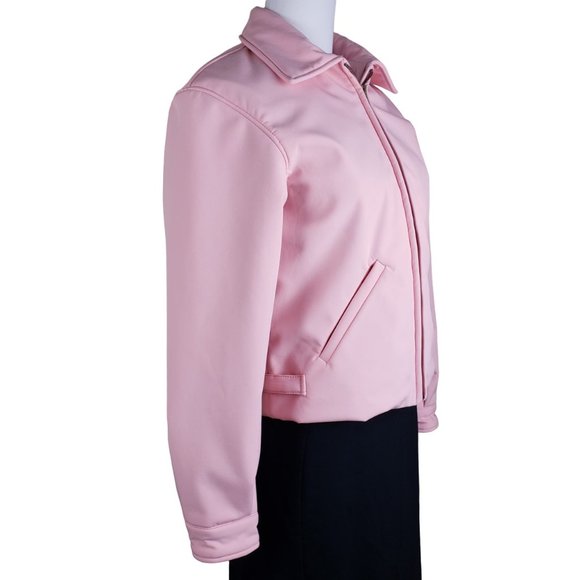 Fabulous Grease Pink Ladies High Quality NWOT Lined Jacket Sz Medium Runs Small - Picture 3 of 8